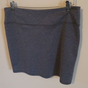 Gray Stretchy Mini Skirt
